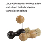 Hutcar Gourde Hêtre Cochon Brosse à Huile Polie au Gris Brosse Multifonction, Laque, Bûche