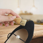 Hutcar Gourde Hêtre Cochon Brosse à Huile Polie au Gris Brosse Multifonction, Laque, Bûche