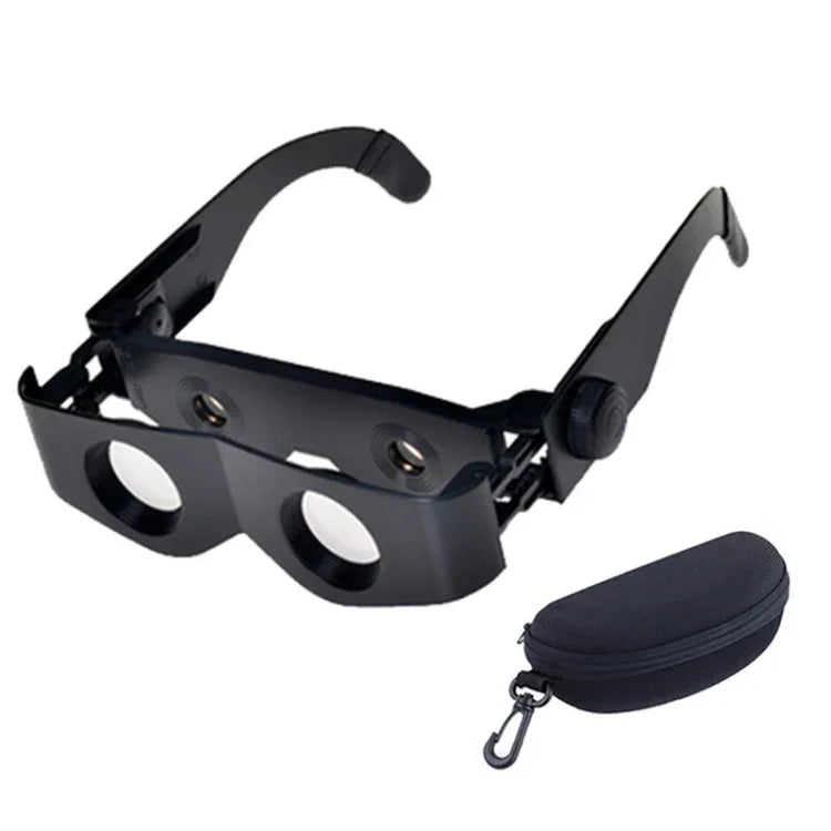 Jumelles de Pêche Loupe Extérieure HD, Télescope 3X Seul, Télescope 3X + Étui à Lunettes