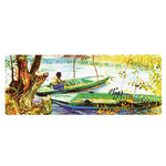 Am002 Grand tapis de souris en caoutchouc pour bureau avec peinture à l'huile, bords cousus 300x800x4mm, sans bords cousus 400x900x1.5mm, bords cousus 400x900x3mm, bords cousus 400x900x2mm, bords cousus 300x800x2mm