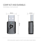 Émetteur Bluetooth 5.0 Récepteur AUX Adaptateur audio USB double sortie pour ordinateur, M136