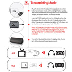 Émetteur Bluetooth 5.0 Récepteur AUX Adaptateur audio USB double sortie pour ordinateur, M136