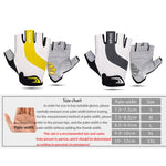 GIYO S-14 Gants de Vélo Mi-Doigts, Gants à Coussinet de Paume Absorbant les Chocs en GEL, S, M, L, XL, XXL