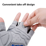 GIYO S-14 Gants de Vélo Mi-Doigts, Gants à Coussinet de Paume Absorbant les Chocs en GEL, S, M, L, XL, XXL