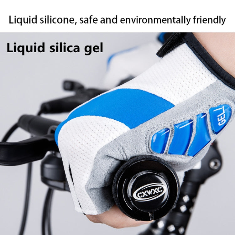 GIYO S-14 Gants de Vélo Mi-Doigts, Gants à Coussinet de Paume Absorbant les Chocs en GEL, S, M, L, XL, XXL