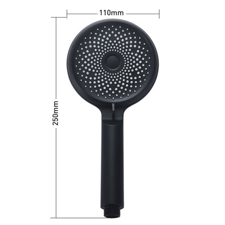 Pommeau de douche portatif en silicone suralimenté, Style :, Blanc, Noir, Argent, Blanc+Tuyau souple+Support en aluminium, Noir+Tuyau souple+Support en aluminium, Argent+Tuyau souple+Support en aluminium