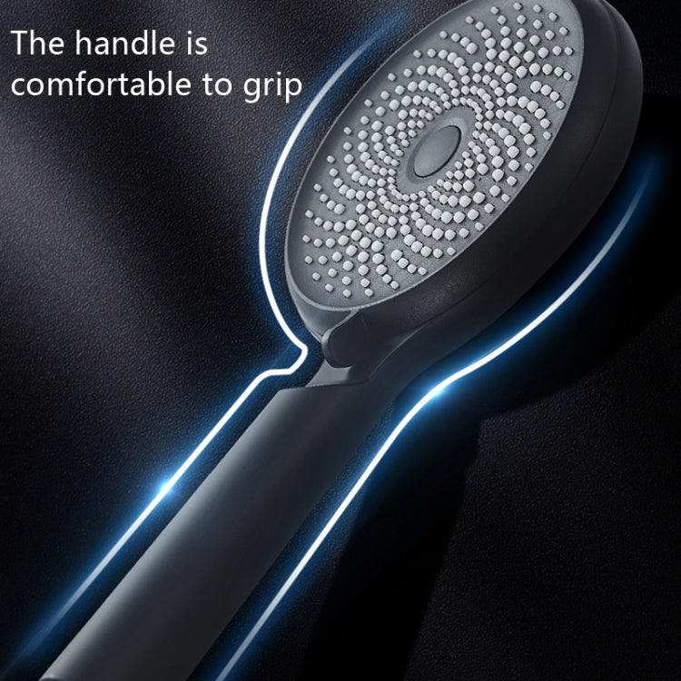 Pommeau de douche portatif en silicone suralimenté, Style :, Blanc, Noir, Argent, Blanc+Tuyau souple+Support en aluminium, Noir+Tuyau souple+Support en aluminium, Argent+Tuyau souple+Support en aluminium