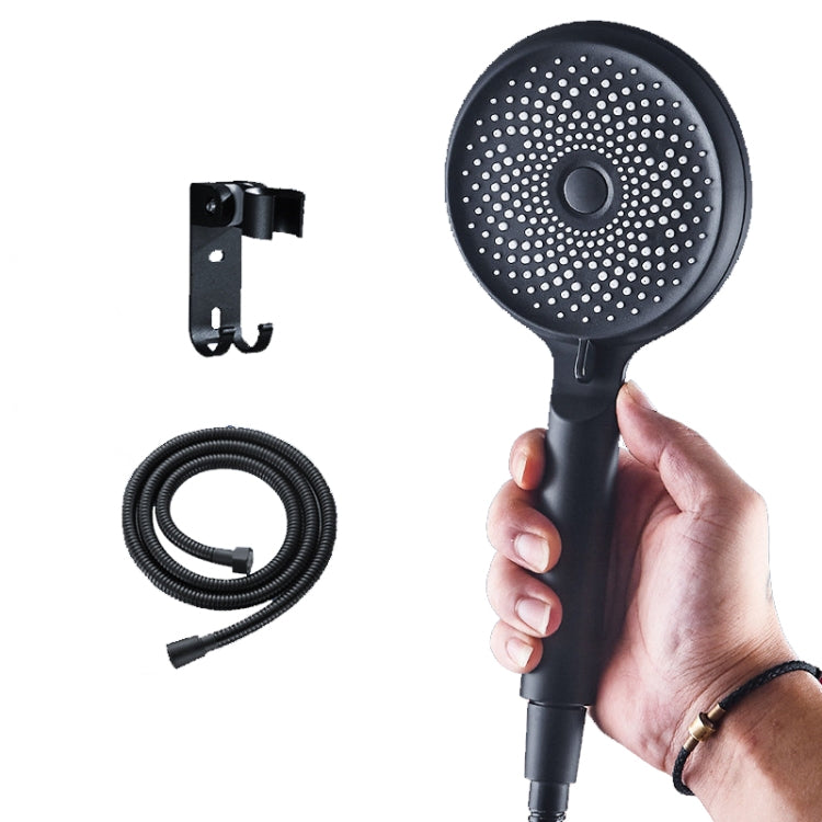 Pommeau de douche portatif en silicone suralimenté, Style :, Blanc, Noir, Argent, Blanc+Tuyau souple+Support en aluminium, Noir+Tuyau souple+Support en aluminium, Argent+Tuyau souple+Support en aluminium