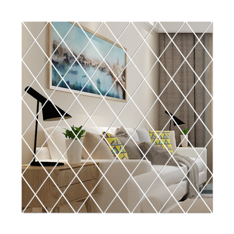 Autocollants décoratifs de miroir en acrylique à motif losange, doré petit, doré moyen, doré grand, argenté petit, argenté moyen, argenté grand, noir petit, noir moyen, noir grand, marron petit, marron moyen, marron grand, bleu petit, bleu moy...