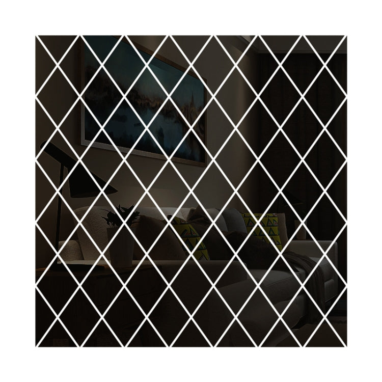 Autocollants décoratifs de miroir en acrylique à motif losange, doré petit, doré moyen, doré grand, argenté petit, argenté moyen, argenté grand, noir petit, noir moyen, noir grand, marron petit, marron moyen, marron grand, bleu petit, bleu moy...