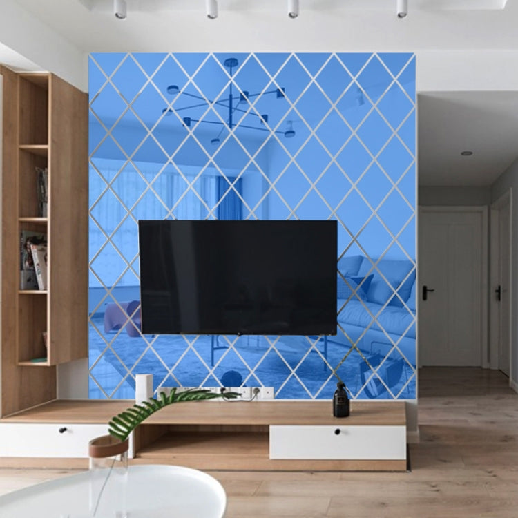 Autocollants décoratifs de miroir en acrylique à motif losange, doré petit, doré moyen, doré grand, argenté petit, argenté moyen, argenté grand, noir petit, noir moyen, noir grand, marron petit, marron moyen, marron grand, bleu petit, bleu moy...
