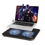 Refroidisseur d'ordinateur portable double USB NUOXI M10