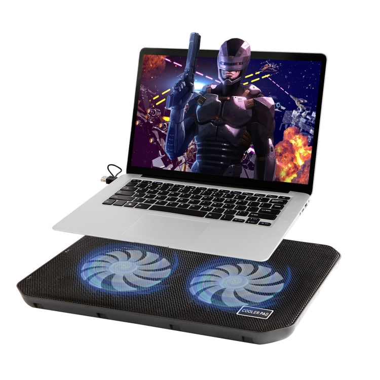 Refroidisseur d'ordinateur portable double USB NUOXI M10
