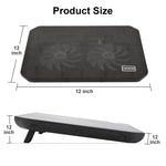 Refroidisseur d'ordinateur portable double USB NUOXI M10