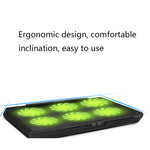 Base de refroidissement pour ordinateur portable en maille métallique NUOXI H8, H8 6 ventilateurs