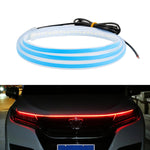 Car LED Streamer Decorative Hood Atmosphere Lights, Style:, Monochrome White Light, Monochrome Yellow Light, Monochrome Ice Blue Light, Monochrome Blue Light, Monochrome Red Light, Monochrome Pink Purple Light, Monochrome Green Light, APP Colorful Ligh...