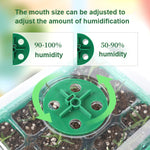 Kit de 5 plateaux de démarrage pour graines de plantes, plateau de semis avec lampe de croissance, noir, vert