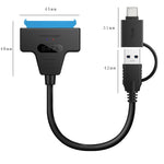 Câble adaptateur disque dur T10 USB3.1 vers SATA facile à utiliser