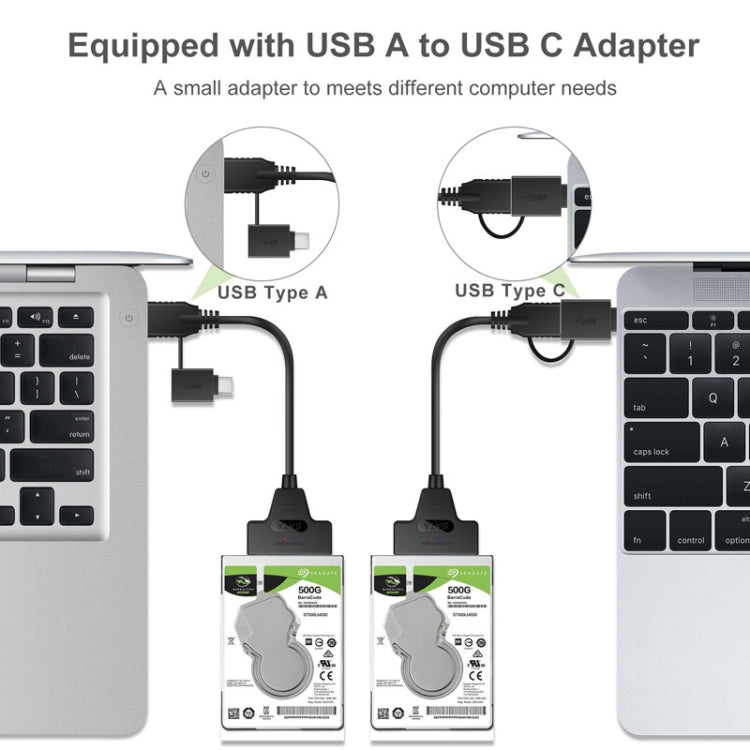 Câble adaptateur disque dur T10 USB3.1 vers SATA facile à utiliser
