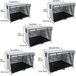 Housse de cage pour animaux de compagnie en tissu Oxford, anti-poussière, imperméable et pare-soleil pour meubles d'extérieur, 63,5 x 48 x 50 cm, 79 x 50,8 x 53 cm, 94 x 61 x 63,5 cm, 109 x 74 x 76 cm, 124,5 x 79 x 84 cm