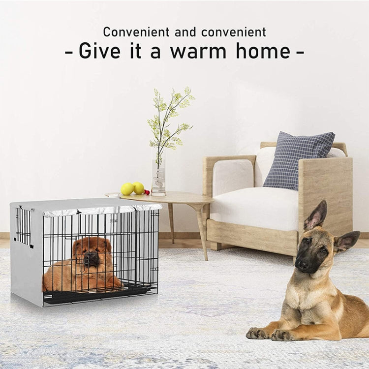 Housse de cage pour animaux de compagnie en tissu Oxford, anti-poussière, imperméable et pare-soleil pour meubles d'extérieur, 63,5 x 48 x 50 cm, 79 x 50,8 x 53 cm, 94 x 61 x 63,5 cm, 109 x 74 x 76 cm, 124,5 x 79 x 84 cm