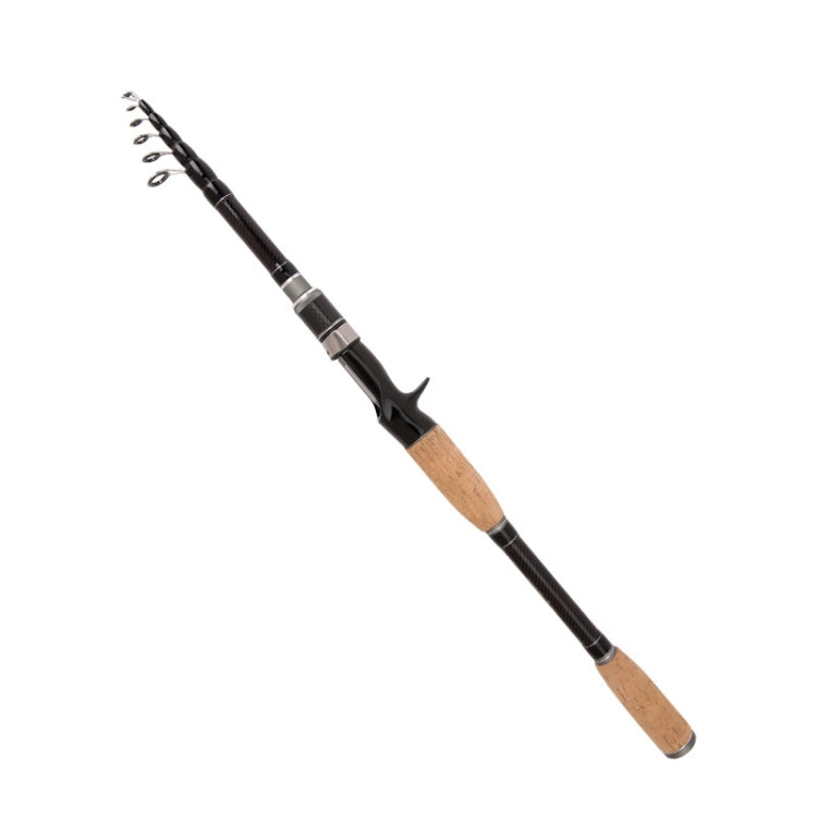 Canne à pêche télescopique en carbone pour leurre, section courte, canne à lancer, 1,8 m, 2,1 m, 2,4 m, 2,7 m, 3,0 m