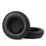 2 pièces de cache-oreilles pour Audio-Technica AD1000X AD2000X AD900X AD700X, Style : Cuir protéiné noir, Cuir protéiné épais noir, Flanelle noire, Peau d'agneau noire, Serre-tête plein, Serre-tête creux