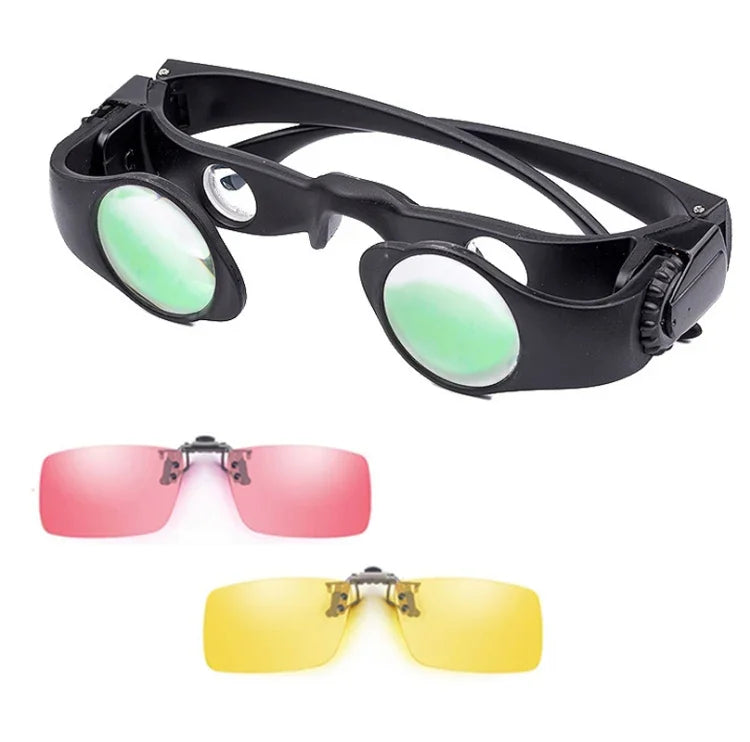 Jumelles de pêche 8x zoomables, Style :, seulement télescope, télescope + clip gris, télescope + clip jaune, télescope + clip rouge, télescope + clip gris jaune, télescope + clip gris rouge, télescope + clip jaune rouge, télescope + clip tricolore