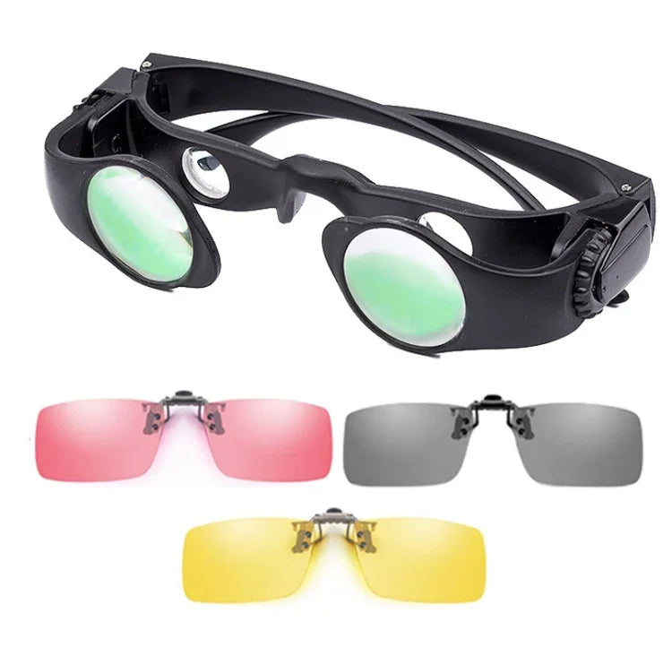 Jumelles de pêche 8x zoomables, Style :, seulement télescope, télescope + clip gris, télescope + clip jaune, télescope + clip rouge, télescope + clip gris jaune, télescope + clip gris rouge, télescope + clip jaune rouge, télescope + clip tricolore