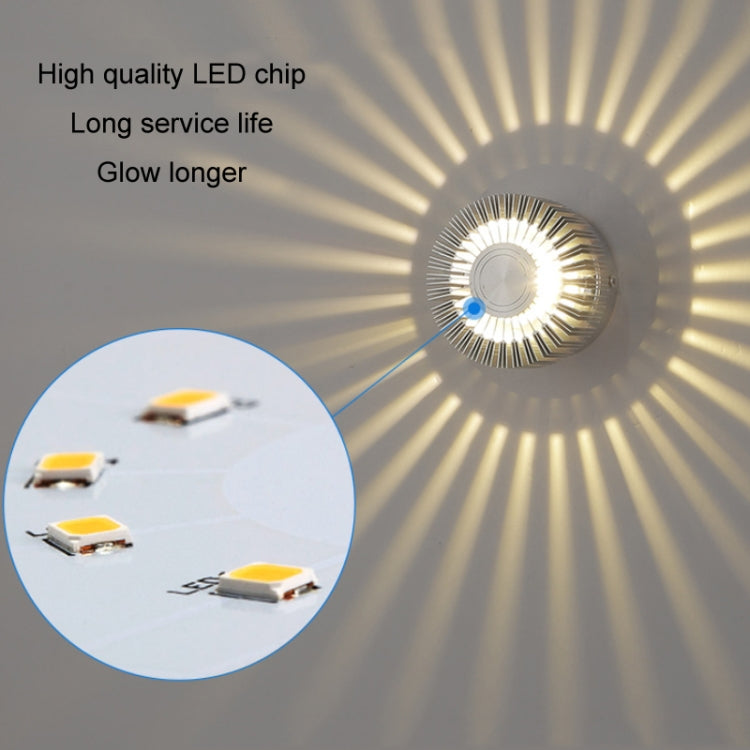 Lumière d'allée LED en aluminium, lampe de couloir décorative Tournesol, installation visible 1W, installation visible 3W, installation invisible 1W, installation invisible 3W