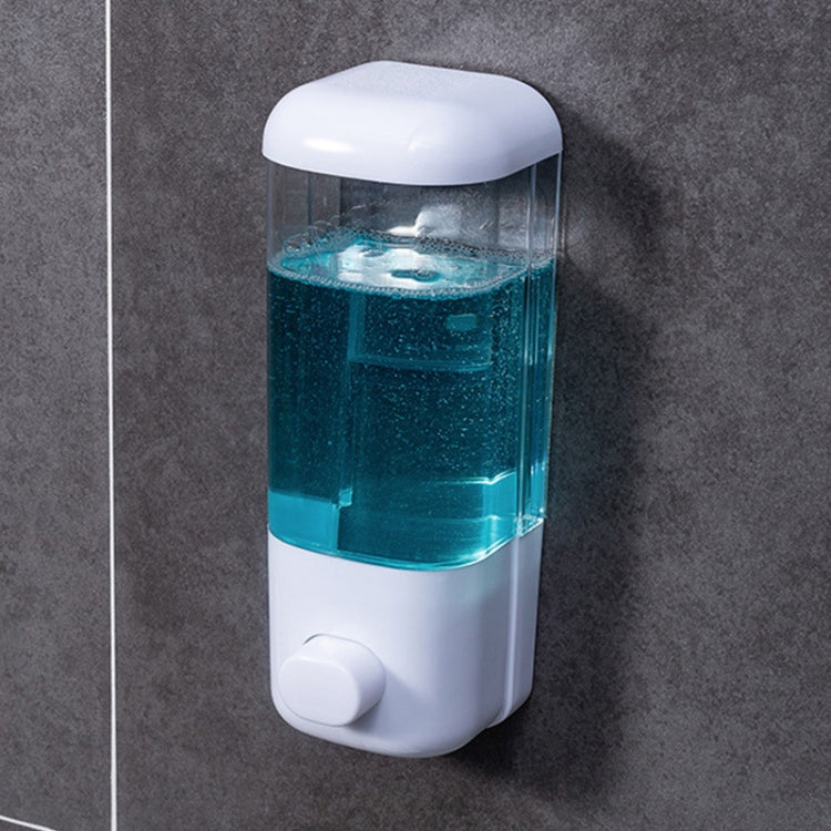 Distributeur de savon mural manuel pour salle de bain d'hôtel, transparent, tête simple, tête double