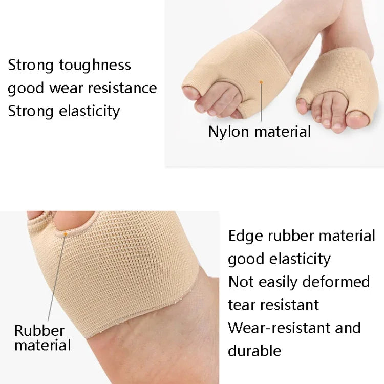1 paire de chaussettes correctrices de l'hallux valgus avec coussinets d'avant-pied filetés en forme de U, S, L
