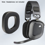 2 étuis pour casque RVB pour CORSAIR HS80, entièrement maillé, maillé + similicuir, entièrement velours, velours + similicuir