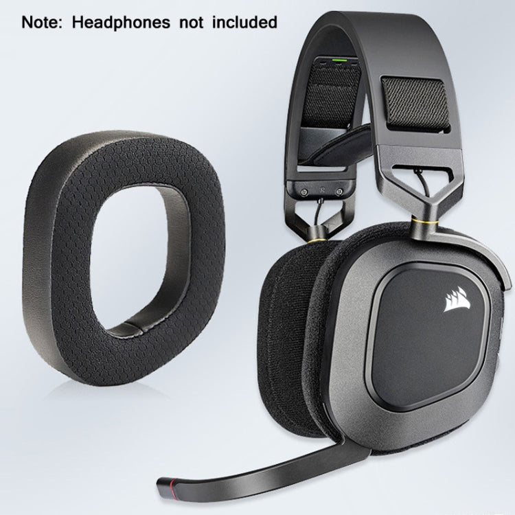 2 étuis pour casque RVB pour CORSAIR HS80, entièrement maillé, maillé + similicuir, entièrement velours, velours + similicuir