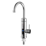 Robinet Électrique de Cuisine pour Eau Chaude Prise UE, Style :, Type Acier Inoxydable, Type Tuyau Universel en Acier Inoxydable