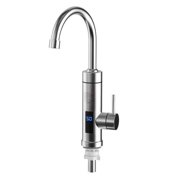 Robinet Électrique de Cuisine pour Eau Chaude Prise UE, Style :, Type Acier Inoxydable, Type Tuyau Universel en Acier Inoxydable