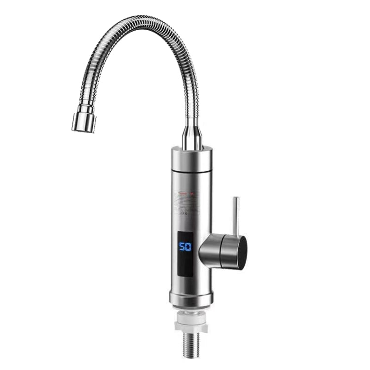 Robinet Électrique de Cuisine pour Eau Chaude Prise UE, Style :, Type Acier Inoxydable, Type Tuyau Universel en Acier Inoxydable