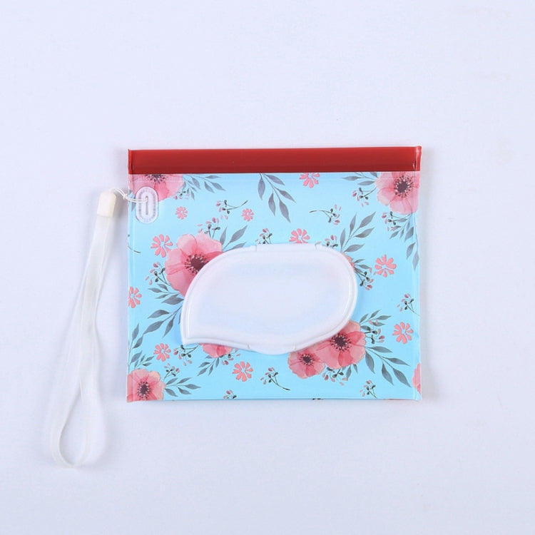 Sac à lingettes humides pour bébé EVA avec rabat, sac à cosmétiques en coton, étoiles noires, papillon jaune, chaton, papillon noir, fleurs
