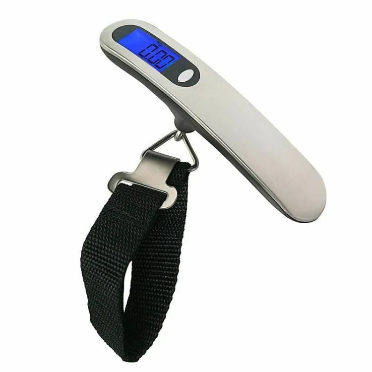 Pèse-bagages électronique portable en acier inoxydable, balance express, noir, blanc