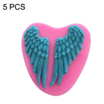 Moule en silicone en forme d'ailes d'ange (5 pièces) pour la pâtisserie, ailes d'ange