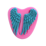 Moule en silicone en forme d'ailes d'ange (5 pièces) pour la pâtisserie, ailes d'ange