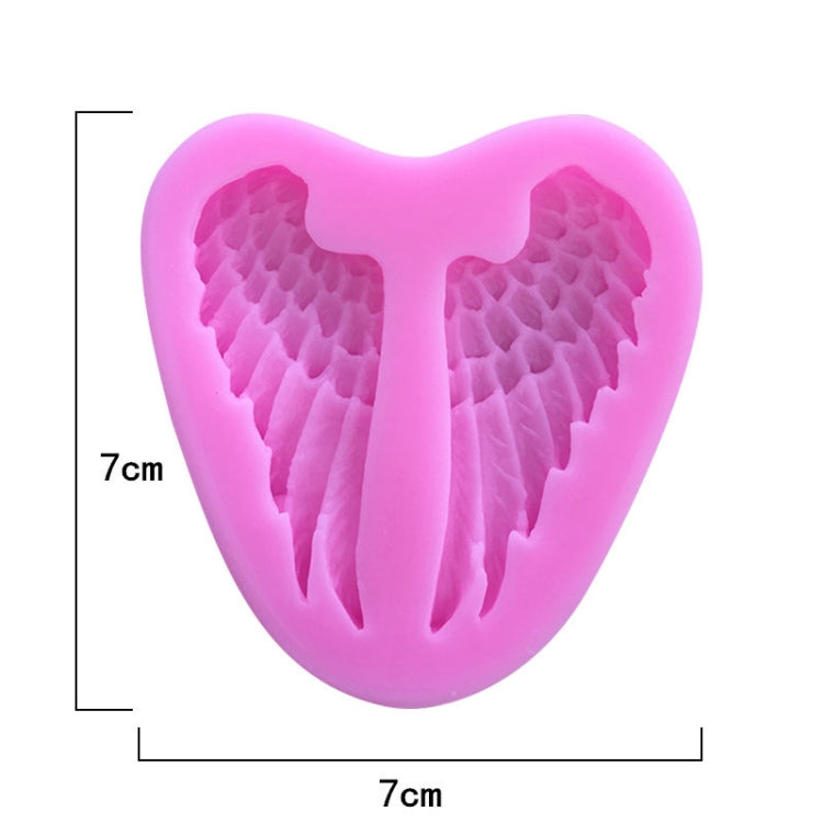 Moule en silicone en forme d'ailes d'ange (5 pièces) pour la pâtisserie, ailes d'ange
