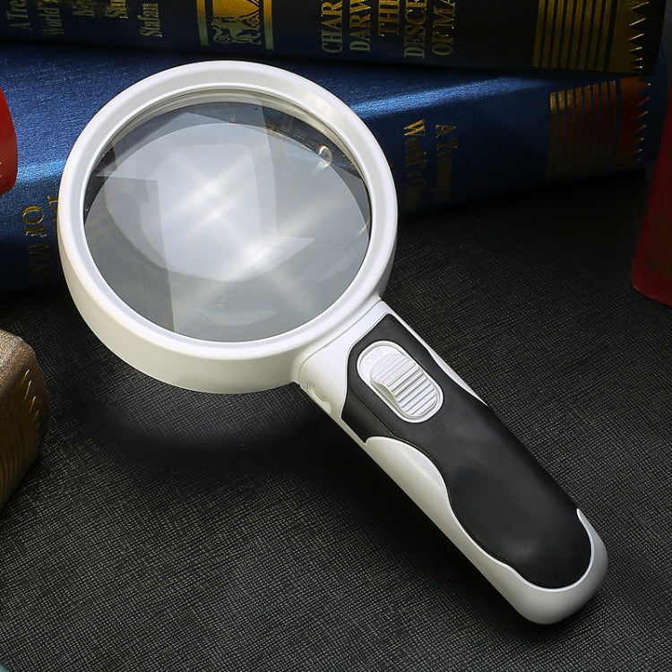 Loupe de lecture portative avec lumière LED grossissement 10 fois, modèle 77350B