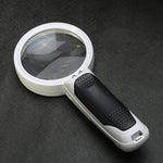 Loupe de lecture portative avec lumière LED grossissement 10 fois, modèle 77350B