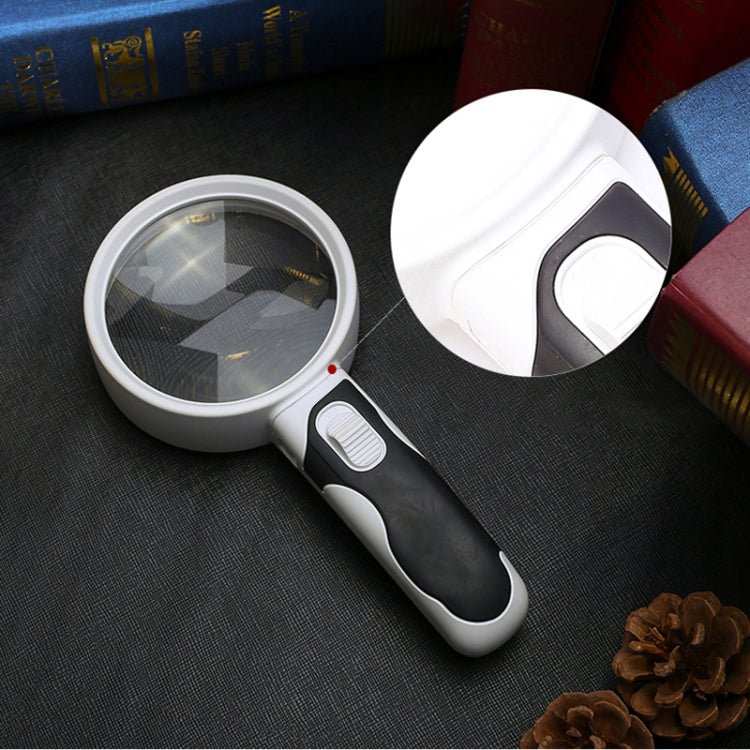 Loupe de lecture portative avec lumière LED grossissement 10 fois, modèle 77350B