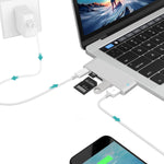Station d'accueil USB-C vers HDMI avec lecteur de carte, spécifications : 5 en 1 gris, 5 en 1 argent, 6 en 1 gris, 6 en 1 argent
