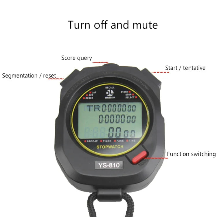 Chronomètre électronique YS pour l'athlétisme et la course, Style : YS-810 10 mémoires (noir), YS-830 30 mémoires (noir), YS-860 60 mémoires (noir), YS-8100 100 mémoires (noir), YS-810 10 mémoires (blanc), YS-830 30 mémoires (blanc)