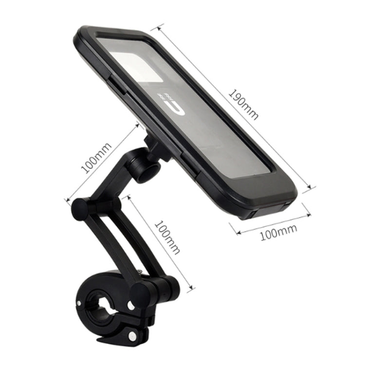 Sac étanche pour téléphone portable de vélo de montagne, noir