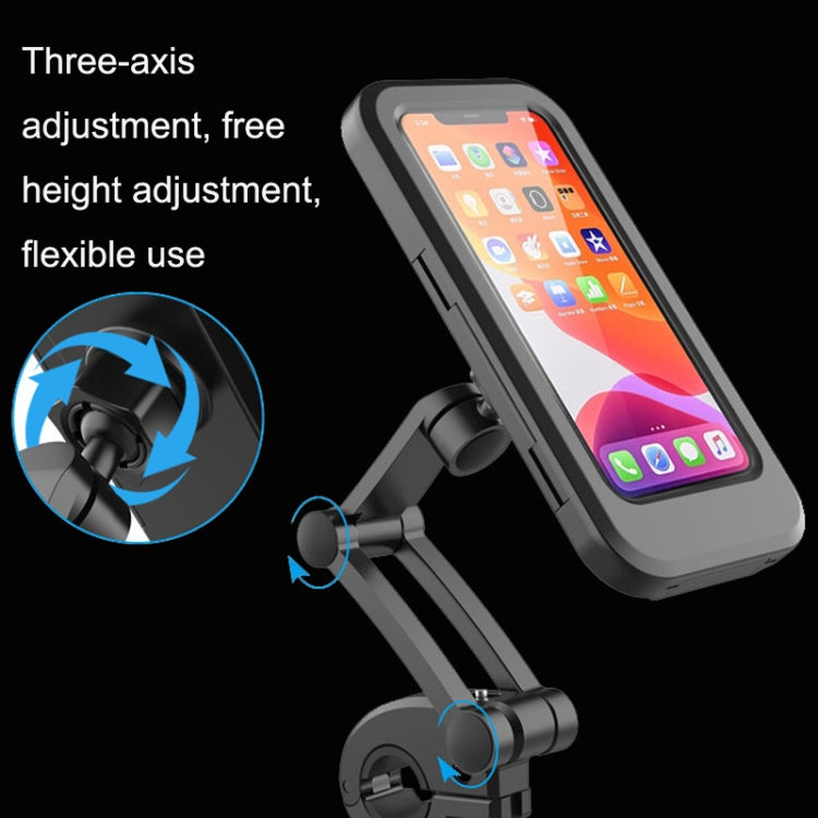 Sac étanche pour téléphone portable de vélo de montagne, noir