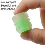 4pcs / Set Luminous Tire Valve Cap Electric Motorcycle Vacuum Tire Valve Cover, Style: Split Effect, 4pcs /Set Split Effect